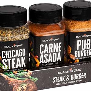 Blackstone 4128 Griddle More Trio Steak and Burger Seasoning Mix For Burgers
