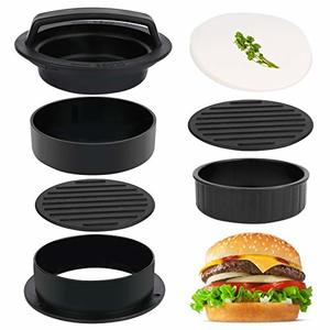Hahayoo 3 In 1 Stuffed Burger Press Patty Maker and Rings Molds Kit