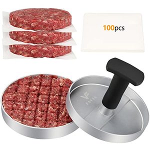 Favia Burger Press Patty Maker With 100 Wax Papers Set